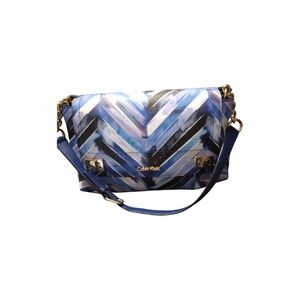 Calvin Klein Multicolor Chevron Shoulder HandBag, NWOT